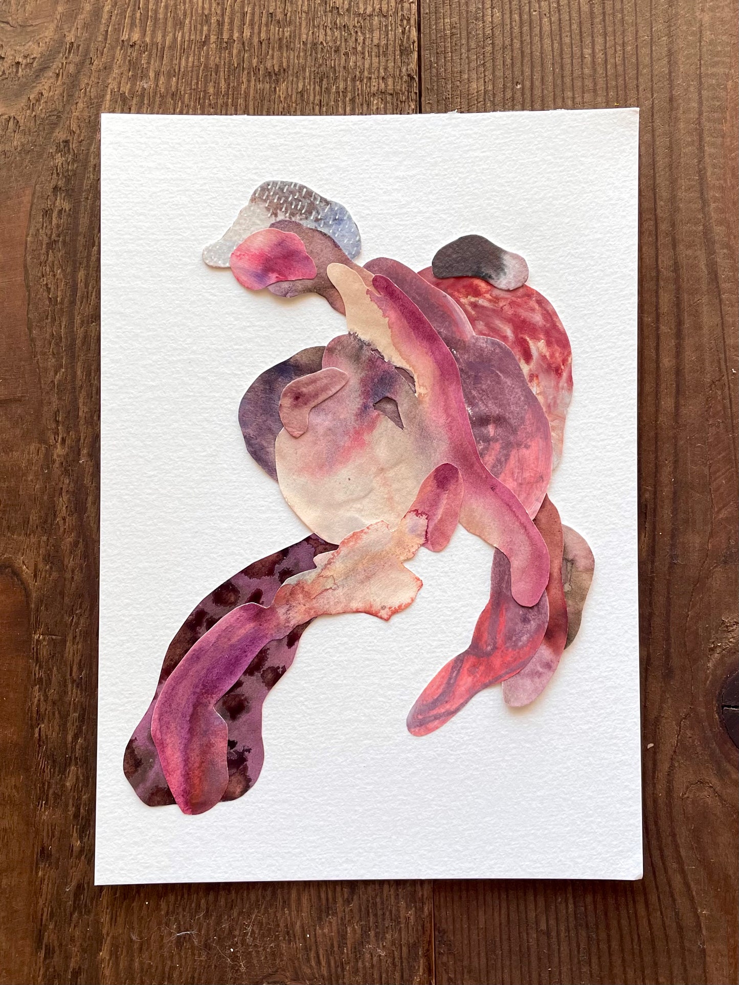 Aquarel collage (21 x 15cm)