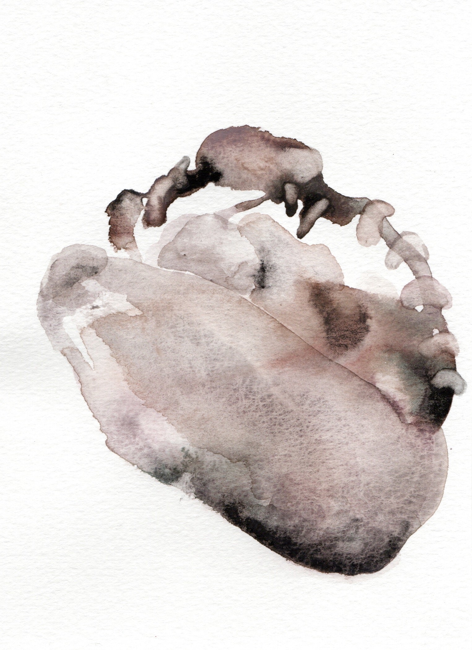 Aquarel (Untitled 3) 18x13cm Angéline Catteeuw 